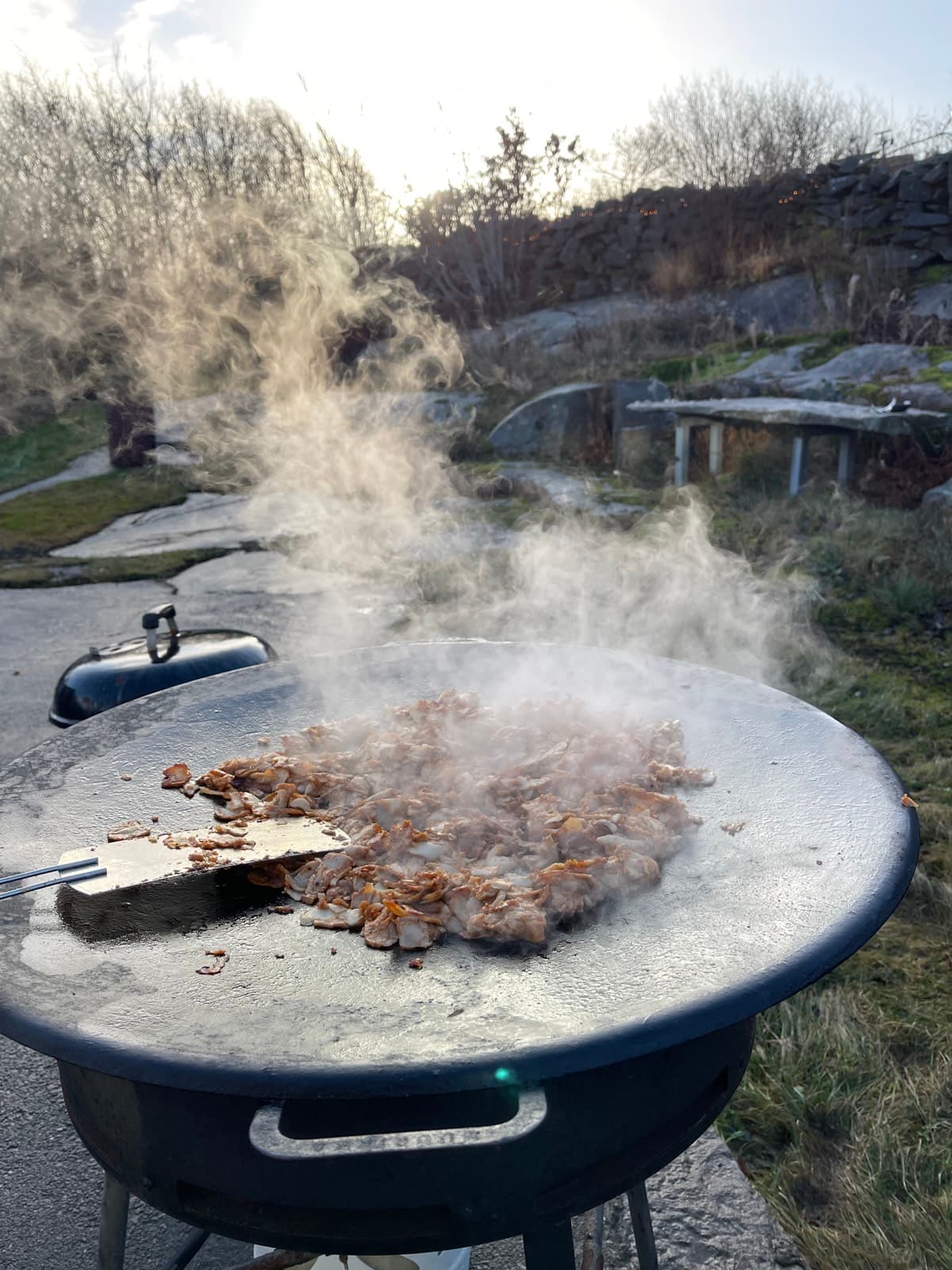 Grillning utomhus i Bohuslän